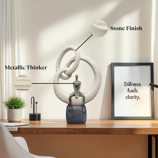 Abstract Thinker Sculpture