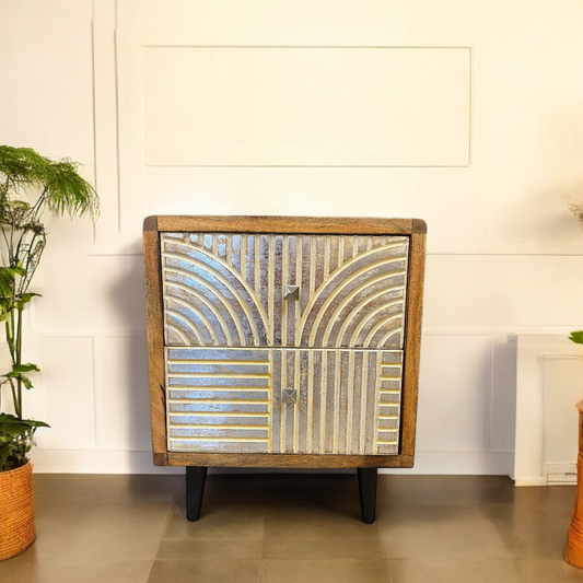 Art Deco Metallic Cabinet