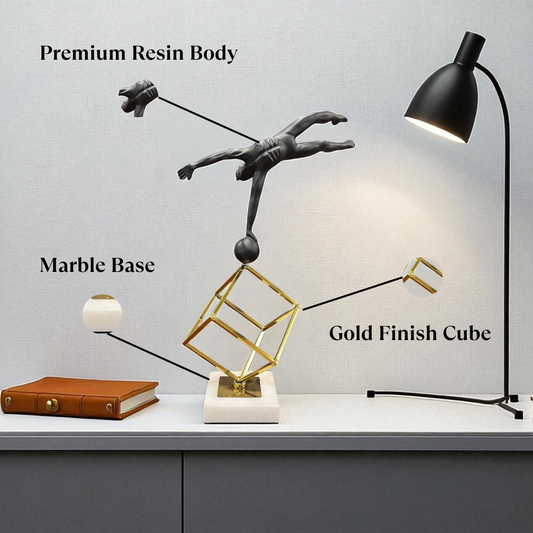 Abstract Human Balancing Sculpture