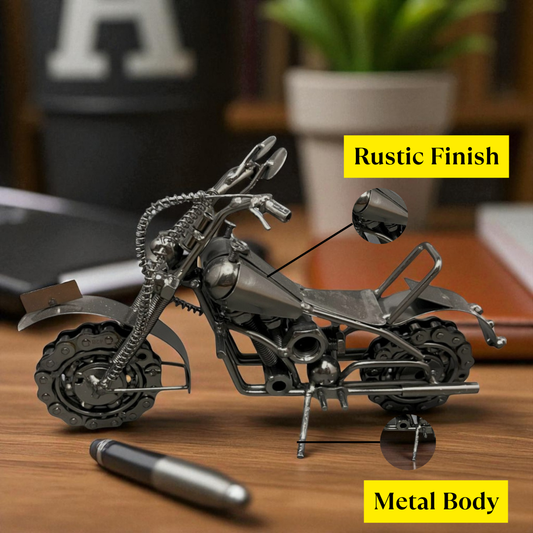 Metal Motorcycle Showpiece