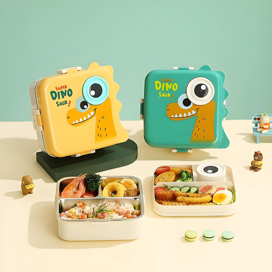 Dino Print Stainless Steel Lunchbox