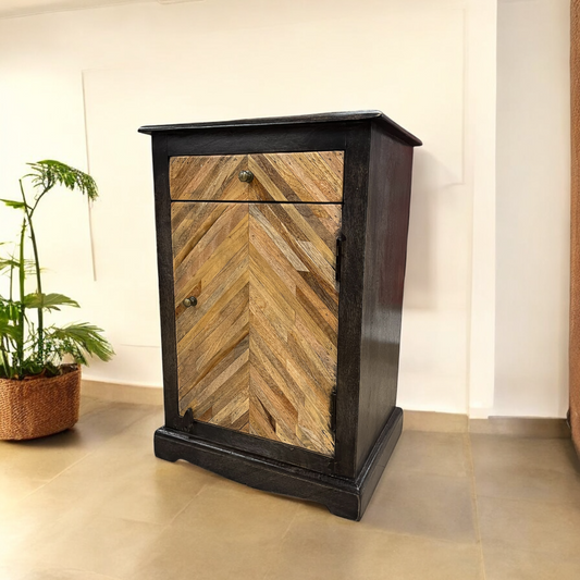 Chevron Charm Wooden Cabinet