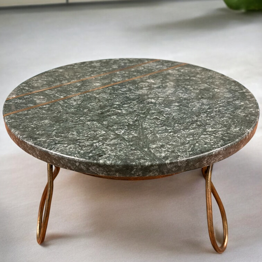 Green Marble Cake Stand
