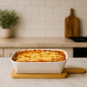 Platter with Wooden Base
