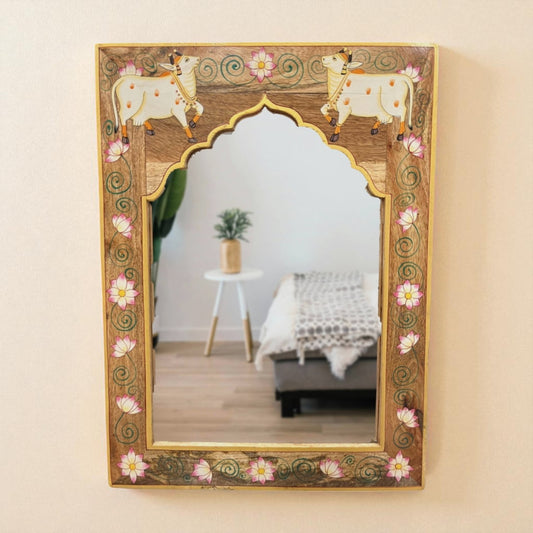 Sacred Cow Pattern Mirror