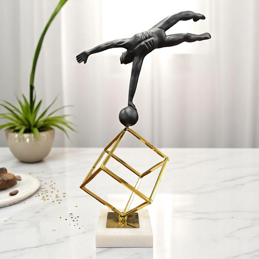 Abstract Human Balancing Sculpture