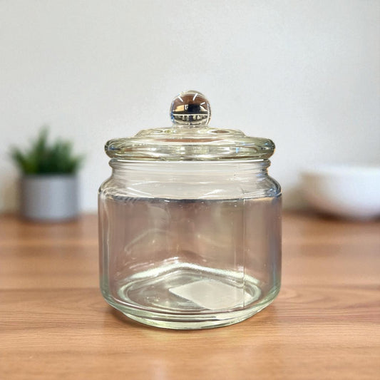 Clear Glass Storage Jar