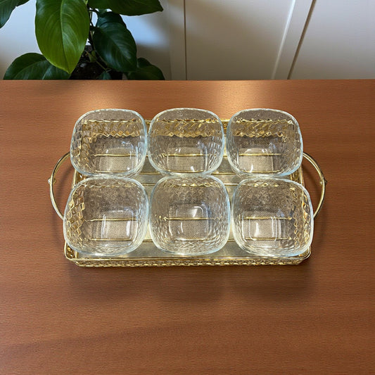 Metallic Gold Tray Set