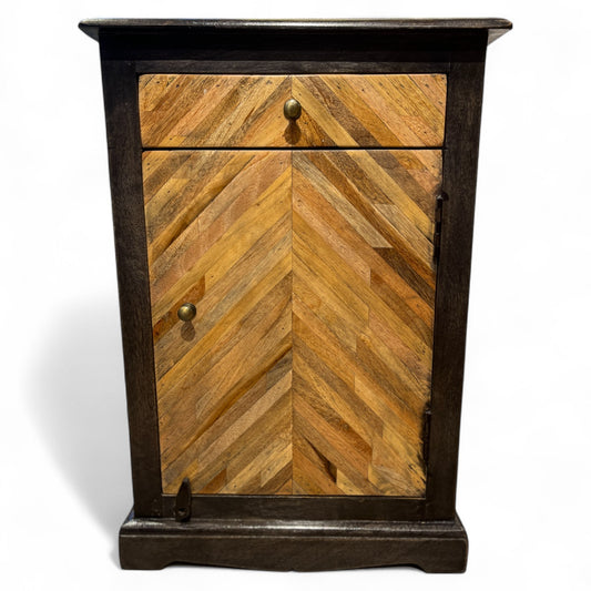 Chevron Charm Wooden Cabinet