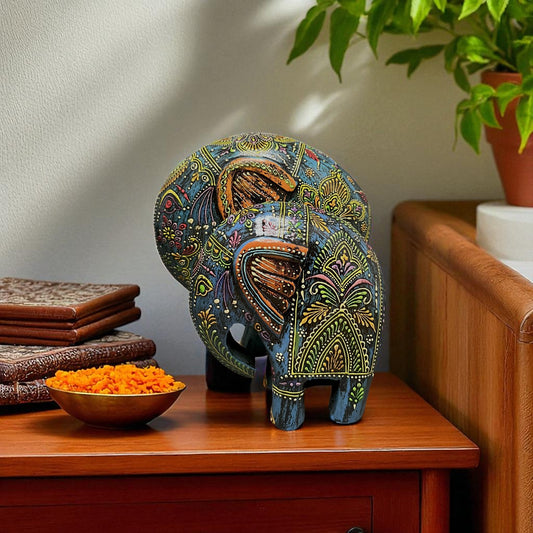 Swayed Elephant - Blue