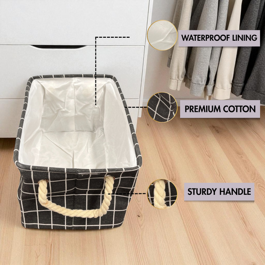 Plaid Storage Organizer