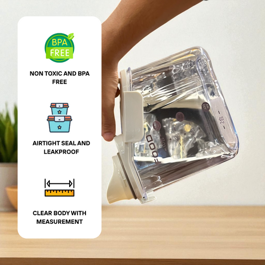 Food storage container with spout lid