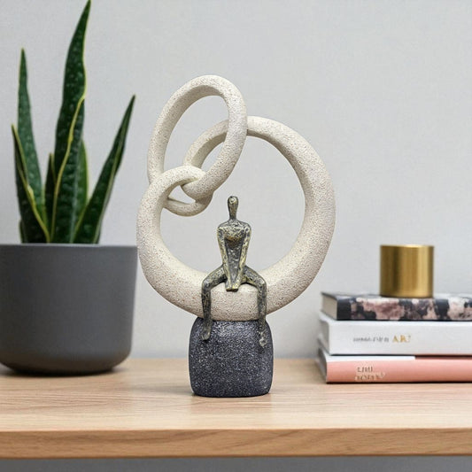 Abstract Thinker Sculpture