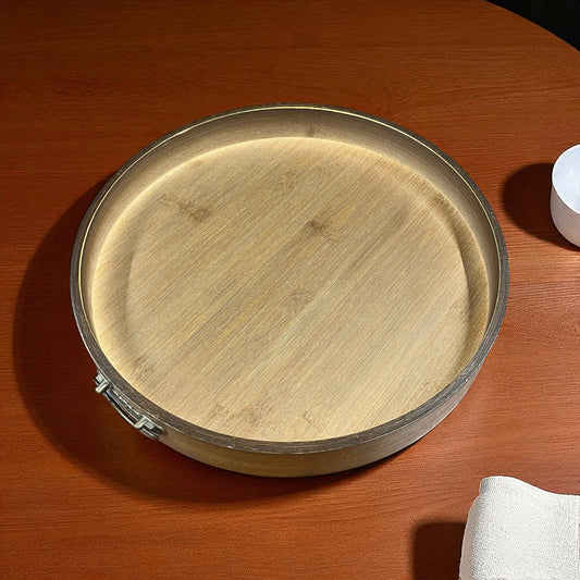 Round Wooden Serving Tray