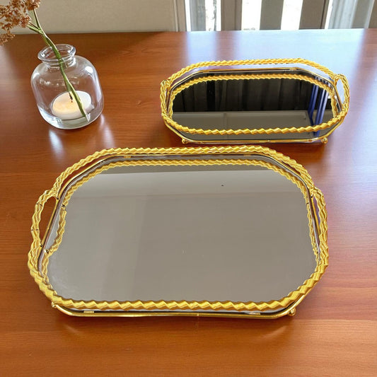 Luxe Reflection Mirrored Trays