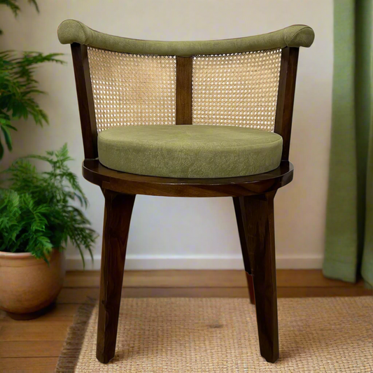 Pista Green Rattan Chair