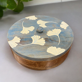 Blue Floral Masala Box