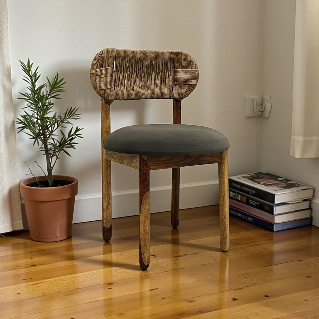 Grey Rope Chair