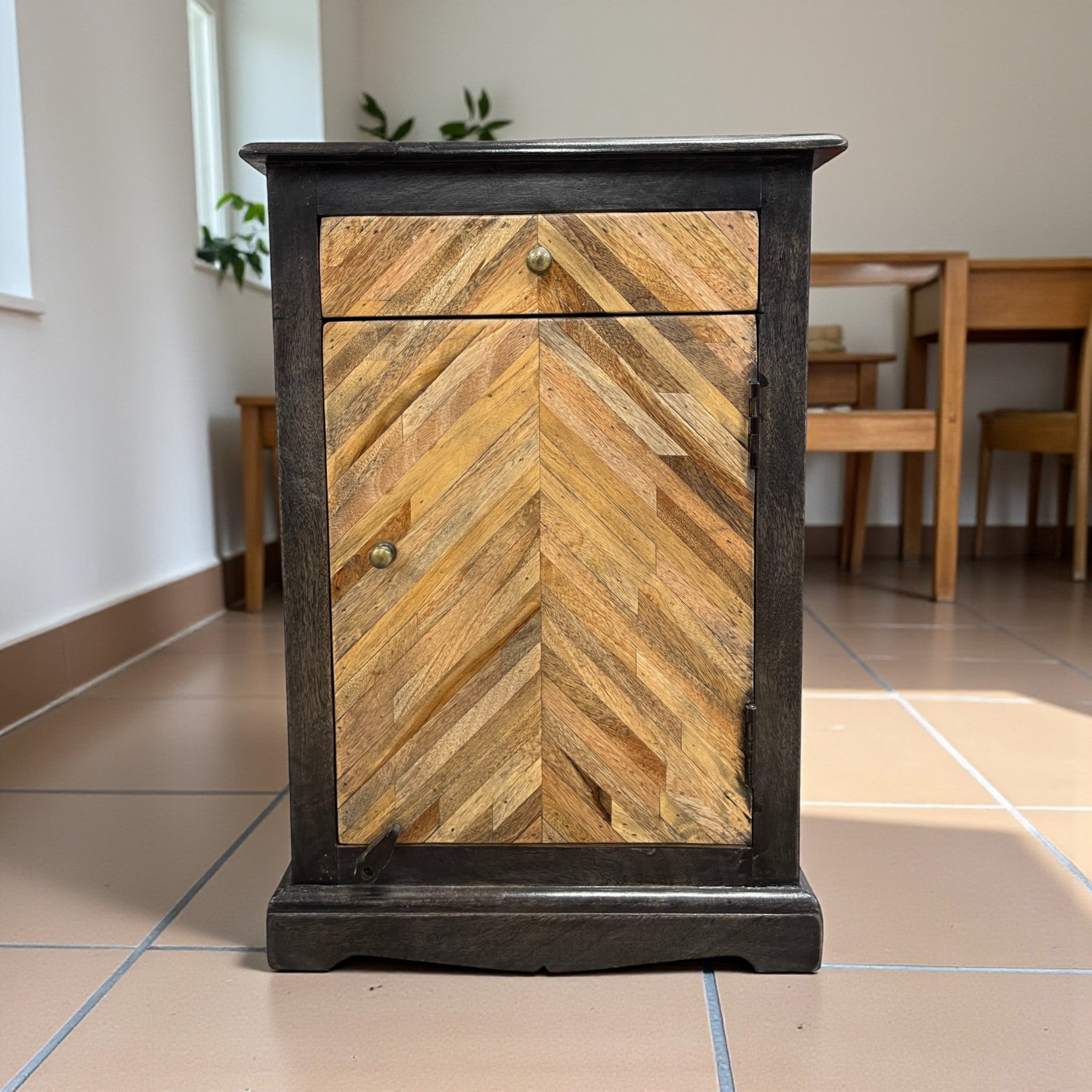 Chevron Charm Wooden Cabinet