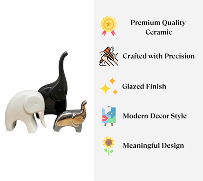 Modern Elephant Decor Set