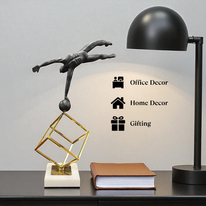 Abstract Human Balancing Sculpture