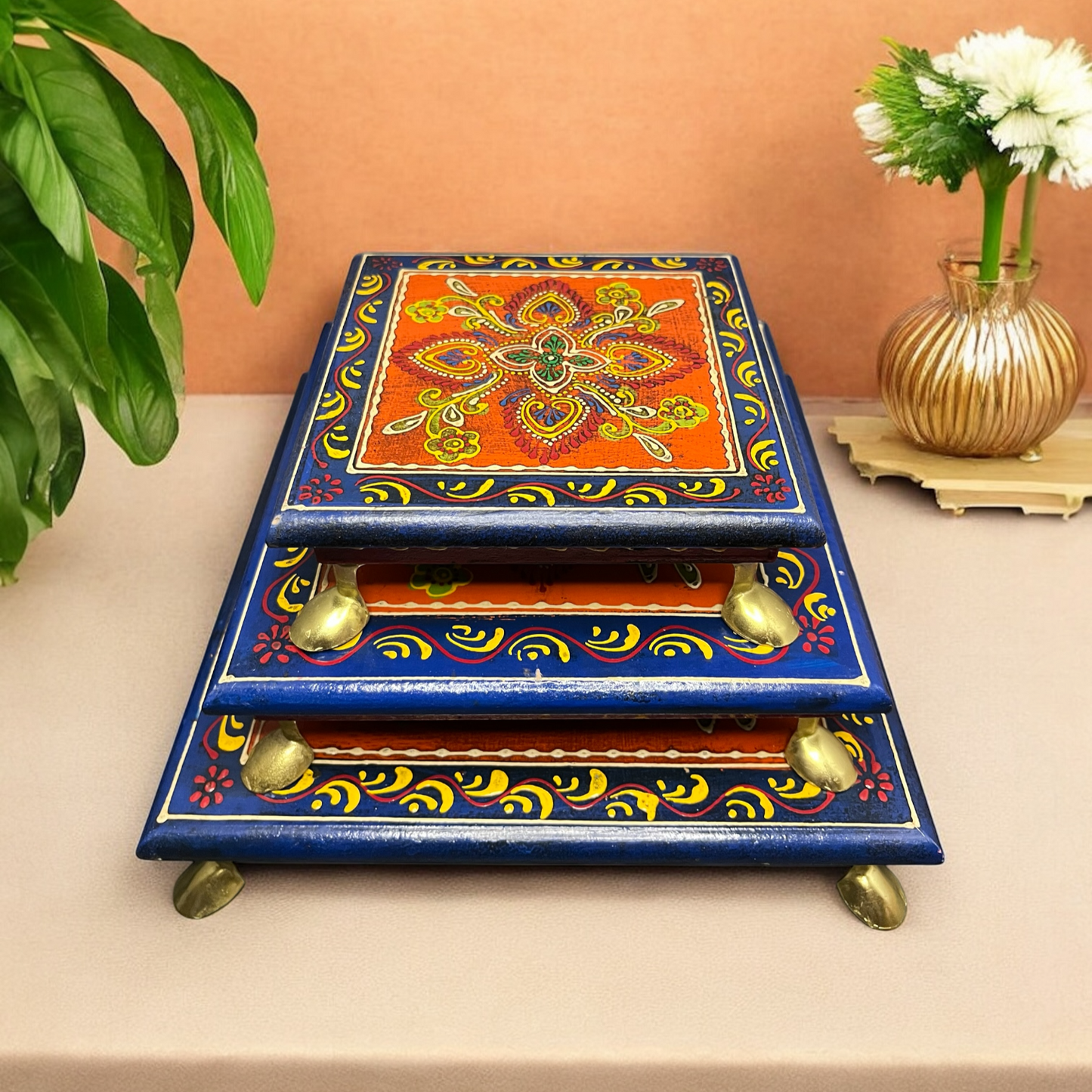 Wooden Chowki set