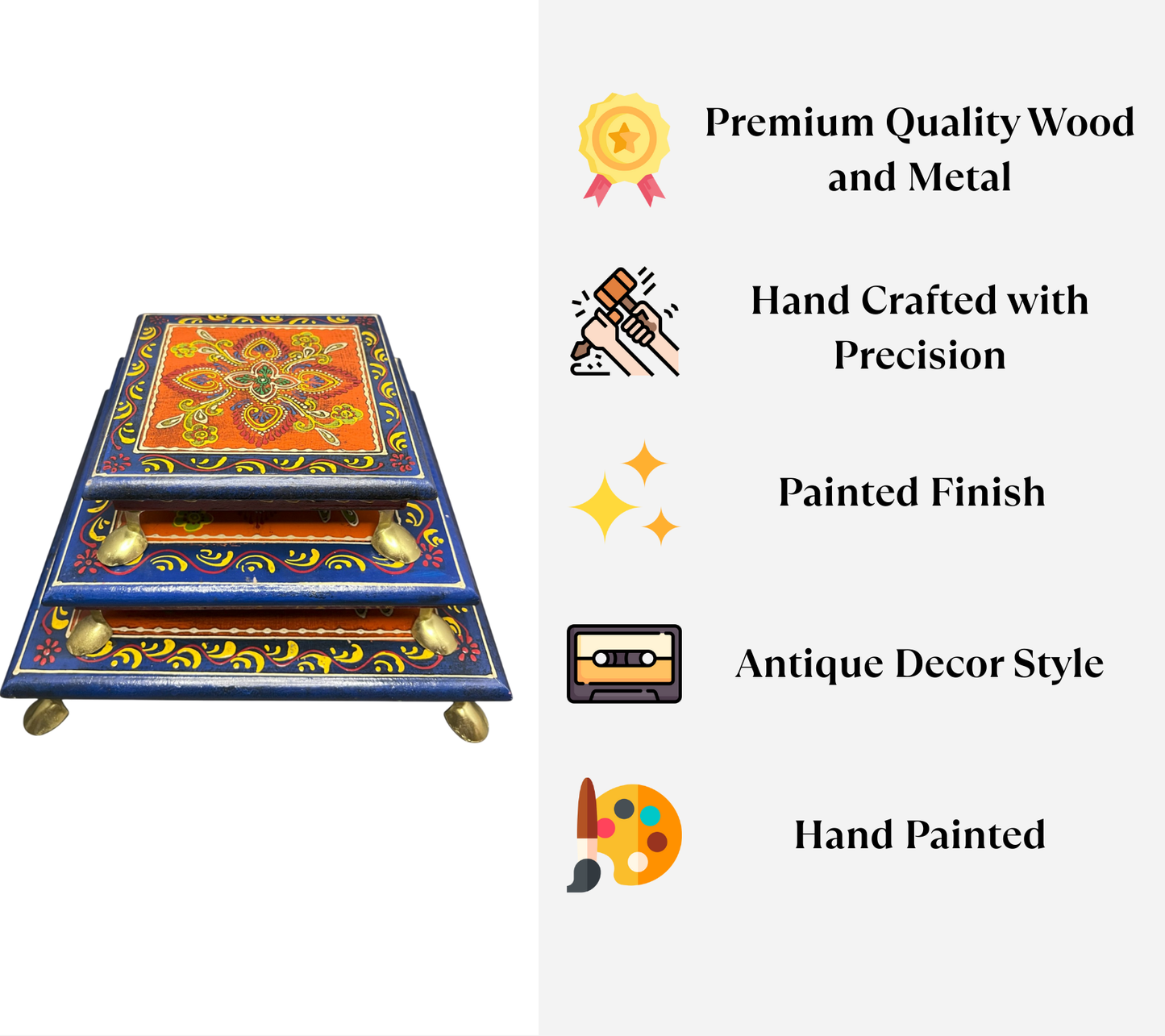 Wooden Chowki set