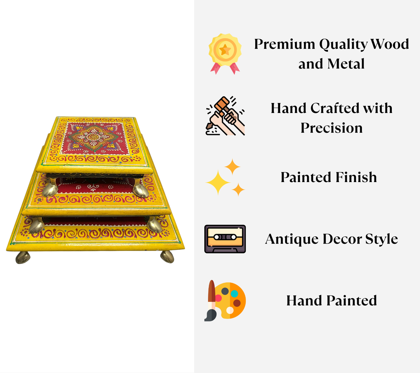 Wooden Chowki set