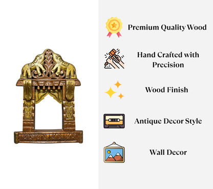Handcrafted Jharokha Frame - Elephant