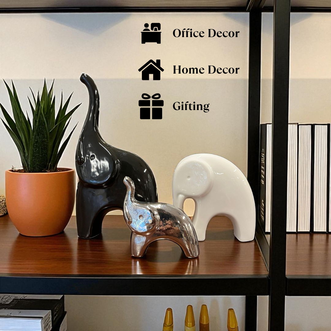 Modern Elephant Decor Set