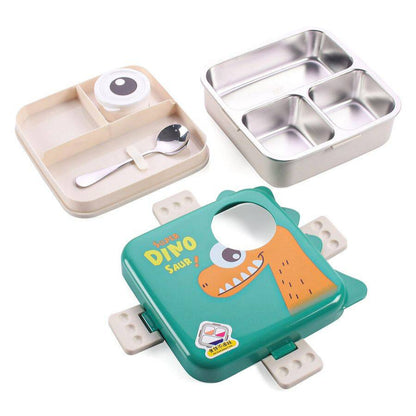 Dino Print Stainless Steel Lunchbox