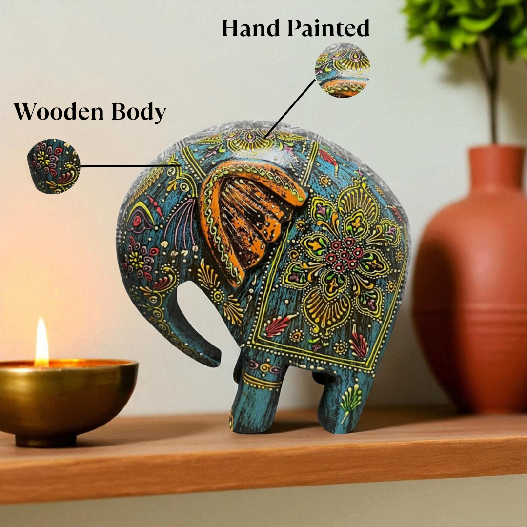 Swayed Elephant - Blue