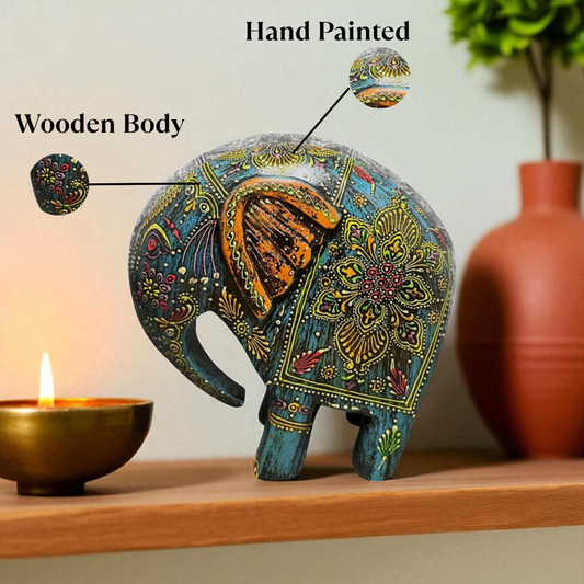 Swayed Elephant - Blue