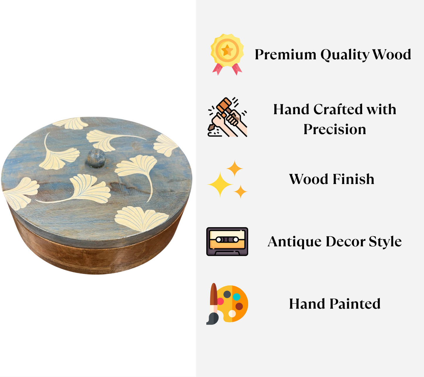 Blue Floral Masala Box