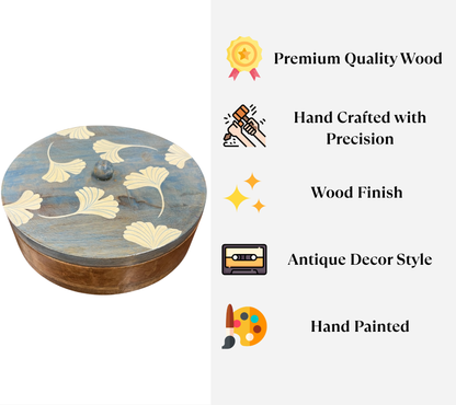 Blue Floral Masala Box