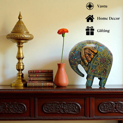 Swayed Elephant - Blue