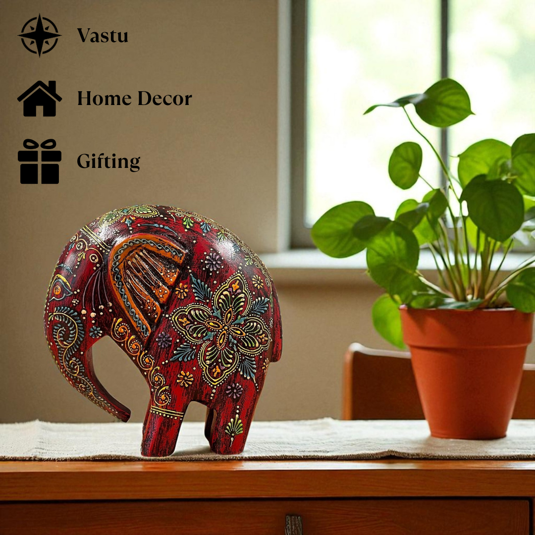 Swayed Elephant - Red