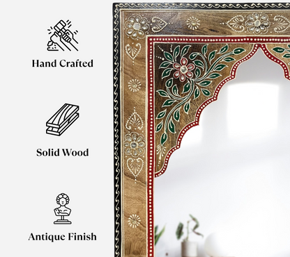 Arch Hand Painted Wall Mirror