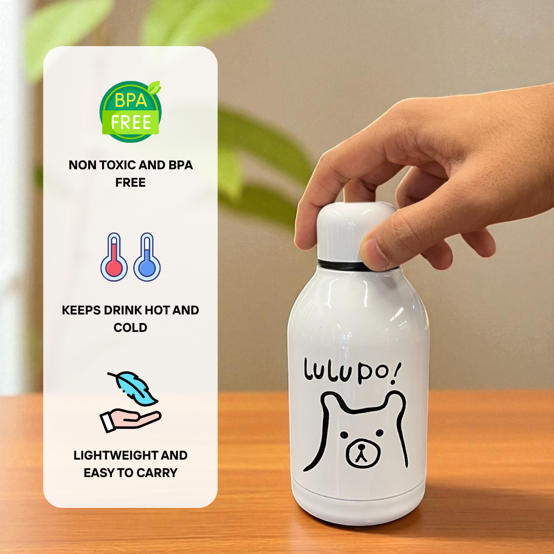 Lulupo Bear Insulated Thermos Bottle – 350ml