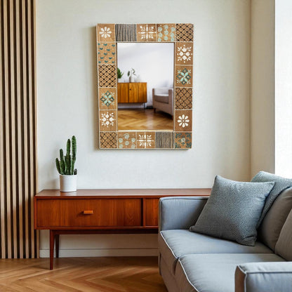 Aakar Hand Painted Mirror