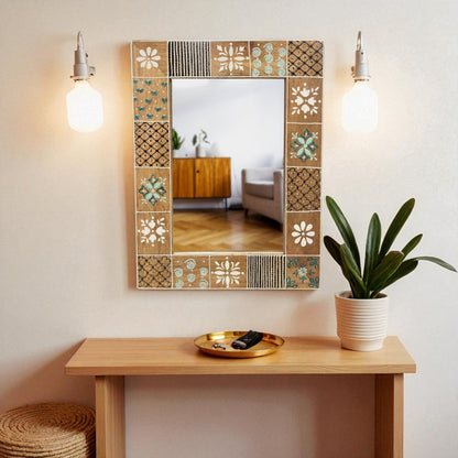 Aakar Hand Painted Mirror
