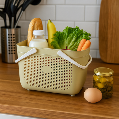 Multipurpose Vented Basket - Plastic Handle