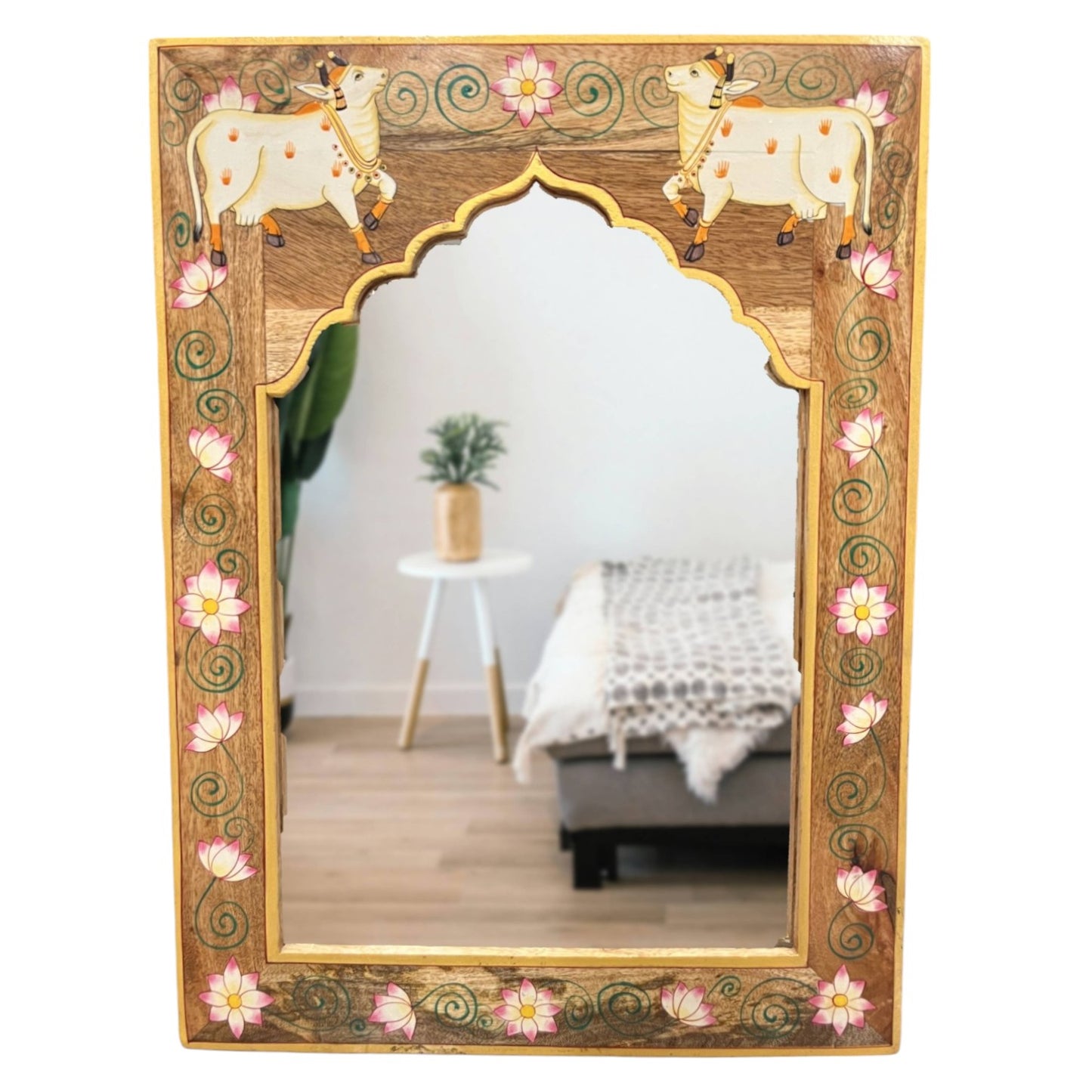 Sacred Cow Pattern Mirror