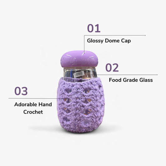 Crochet Glass Jar