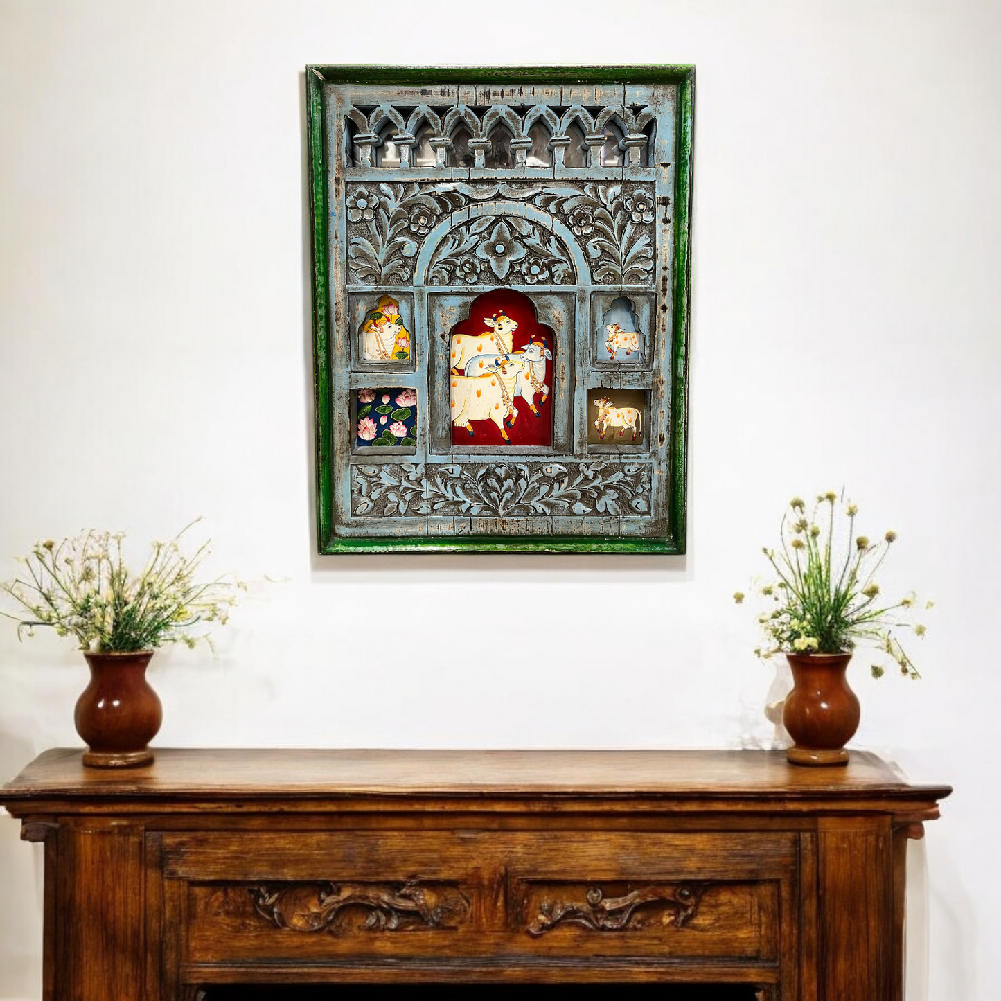 Nandi Wall Frame Blue