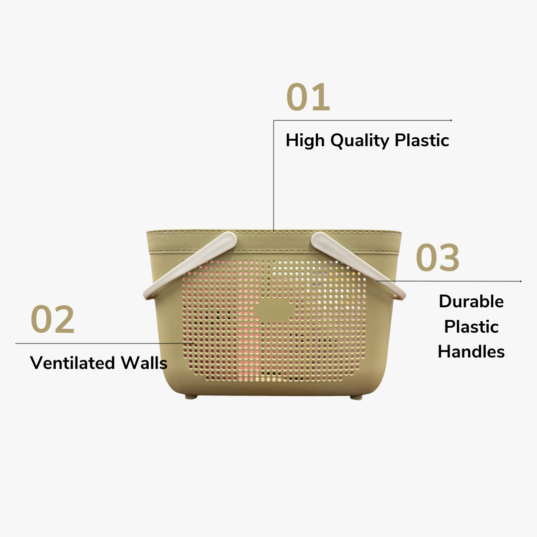 Multipurpose Vented Basket - Plastic Handle