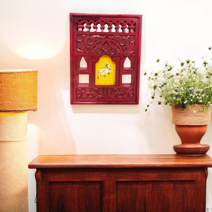 Royal Rajasthani Cow Mirror