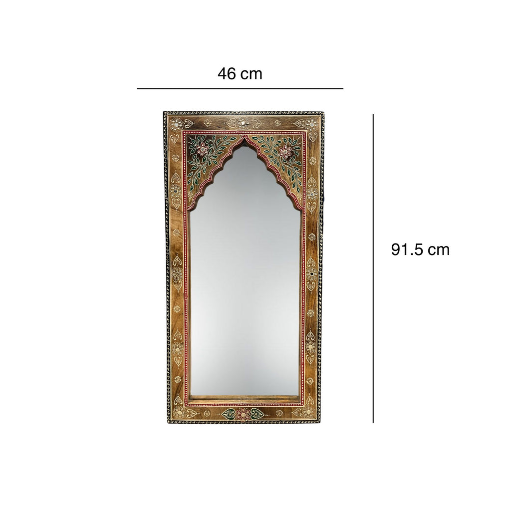 Arch Hand Painted Wall Mirror