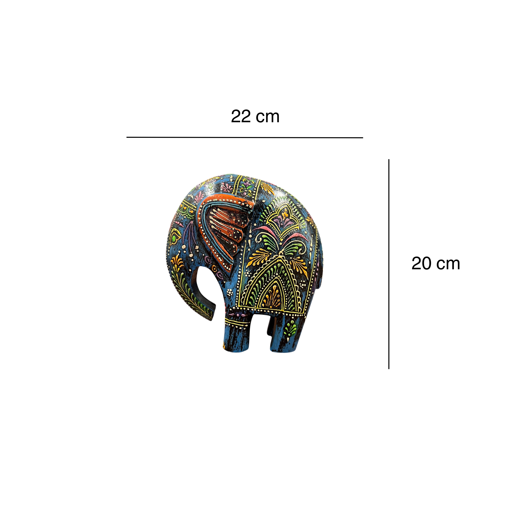 Swayed Elephant - Blue