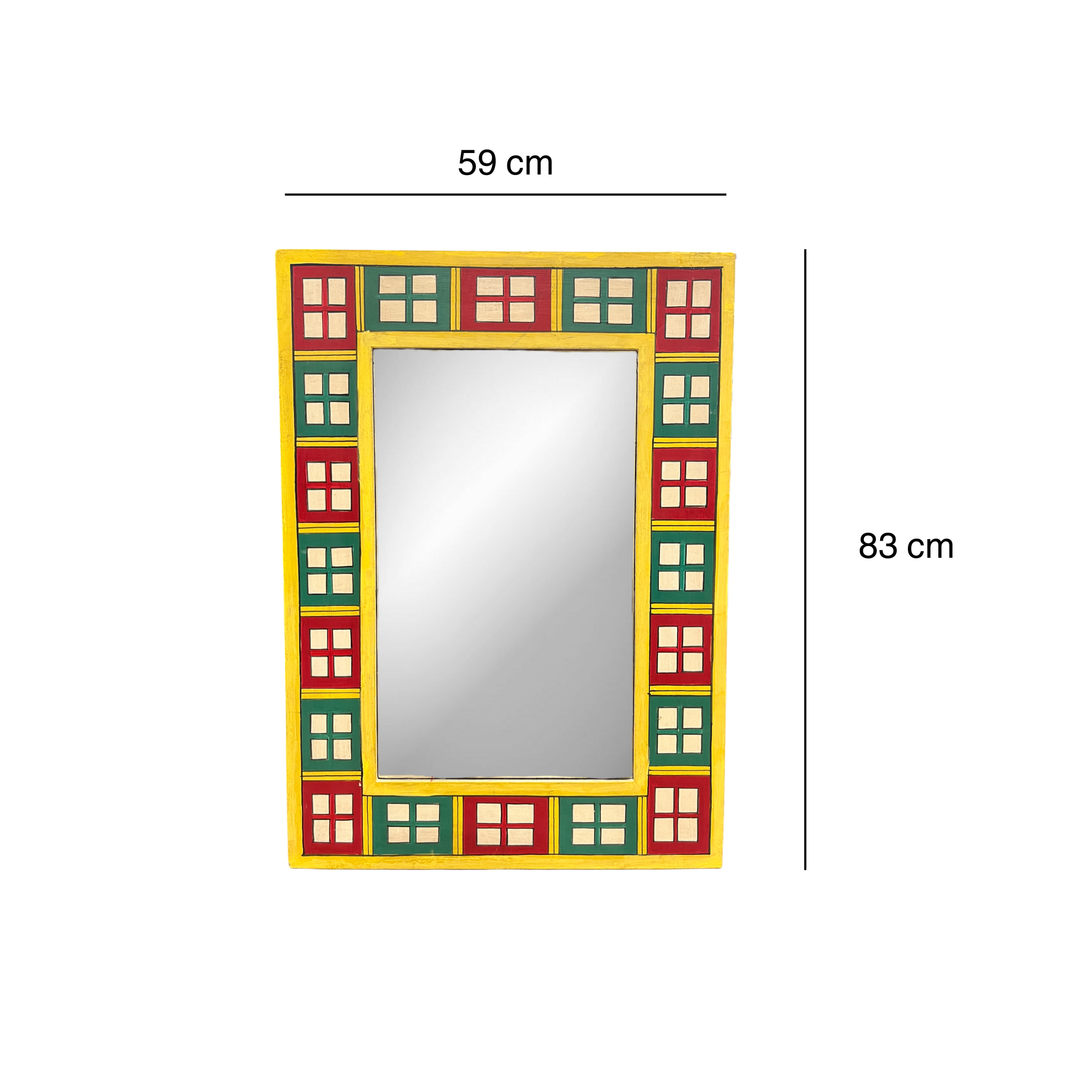 Yellow Mosaic Mirror